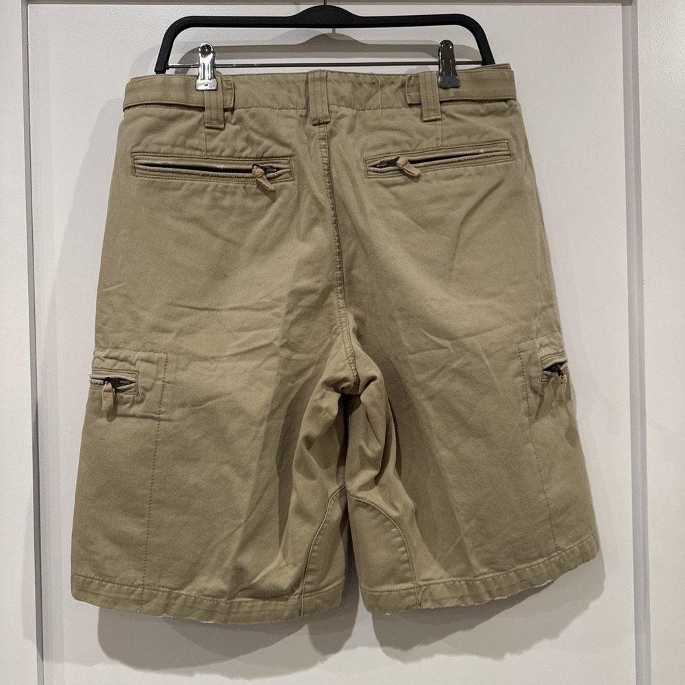 Vtg Express Mens Sz 32 Cargo Shorts Vintage Twill Utility Khaki Gorpcore Hiking - Picture 4 of 10